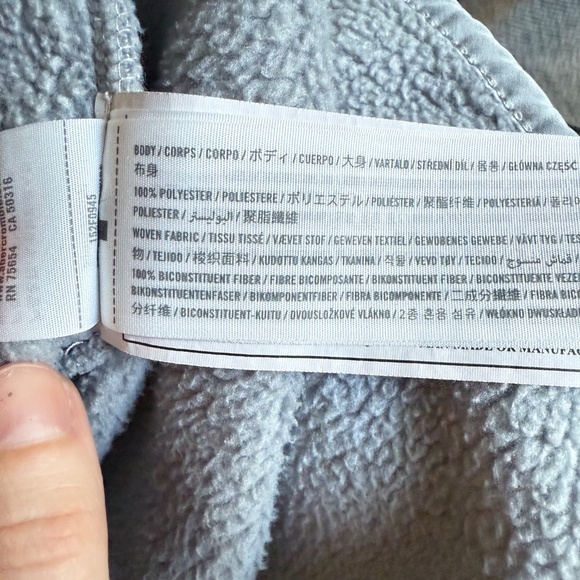 Abercrombie & Fitch | Size Small | Grey Snap Collar Fleece Pullover - Picture 7 of 7